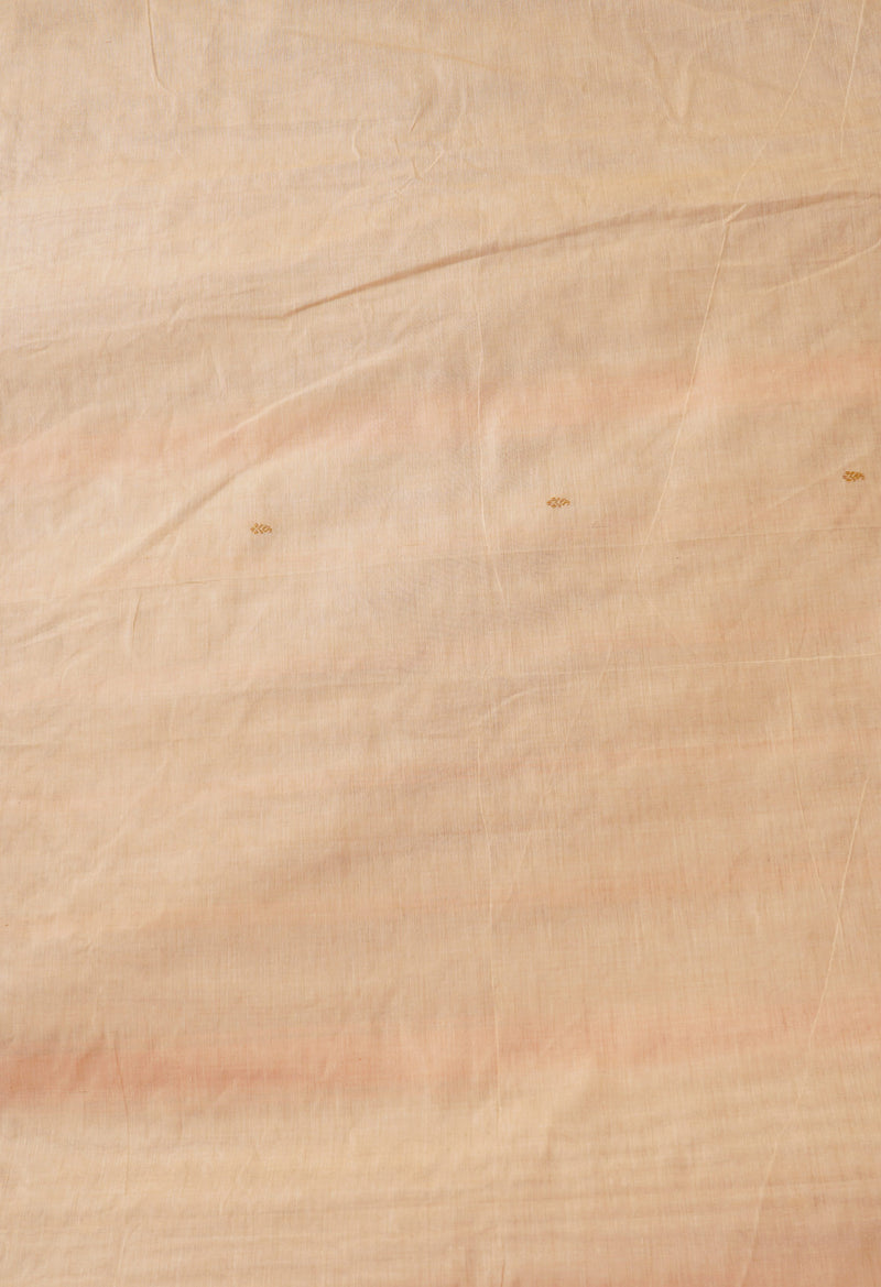 Cream Pure Pavani Handcrafted Kanchi Cotton Saree-UNM66054