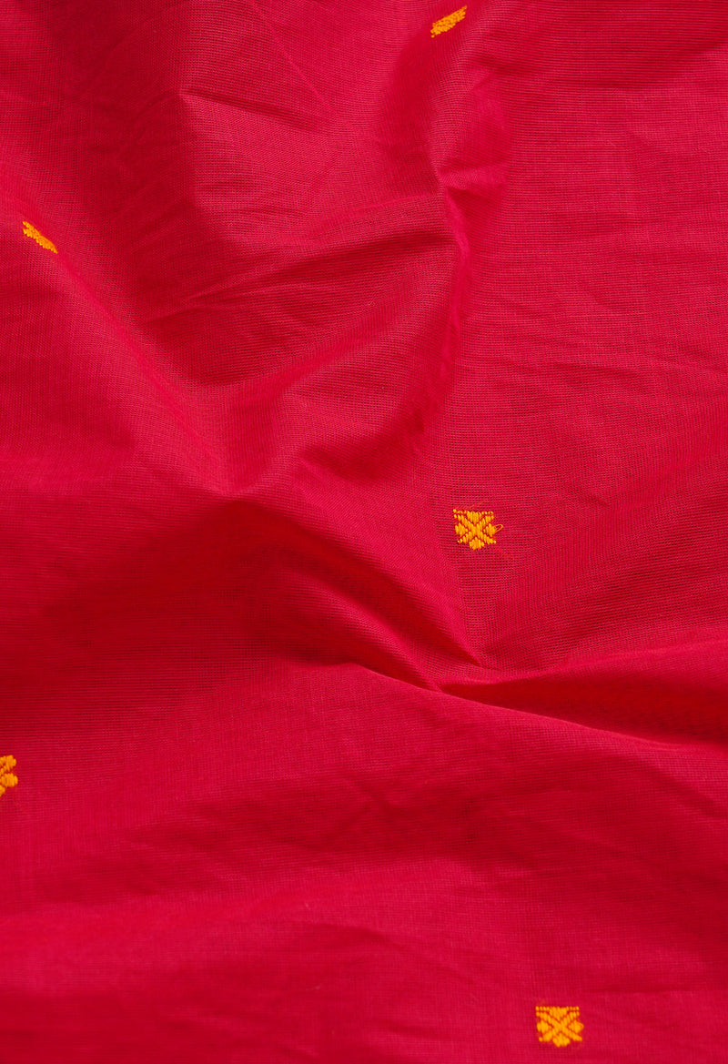 Pink Pure Pavani Handcrafted Kanchi Cotton Saree-UNM66137