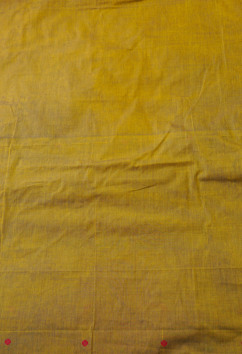 Green-Blue Pure Pavani Handcrafted Kanchi Cotton Saree-UNM66142