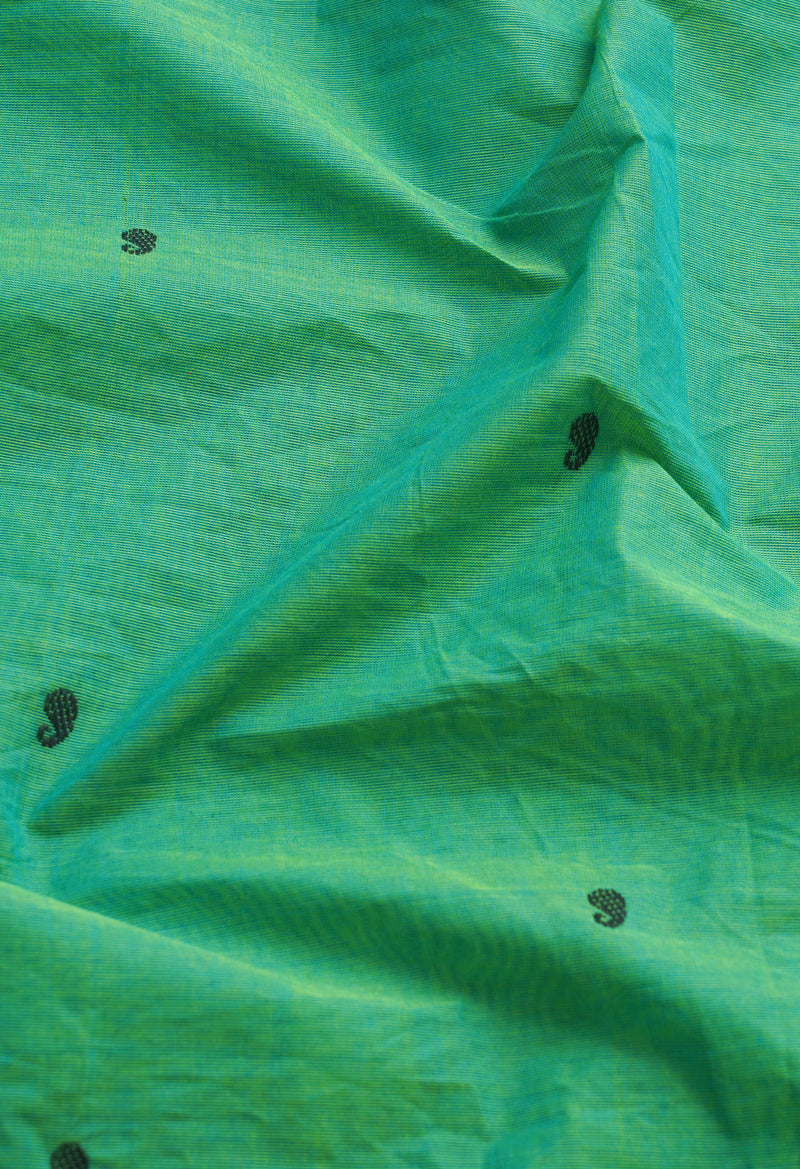 Green Pure Pavani Handcrafted Kanchi Cotton Saree-UNM66154