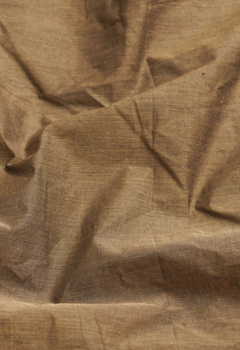 Brown Pure Pavani Handcrafted Kanchi Cotton Saree-UNM66172