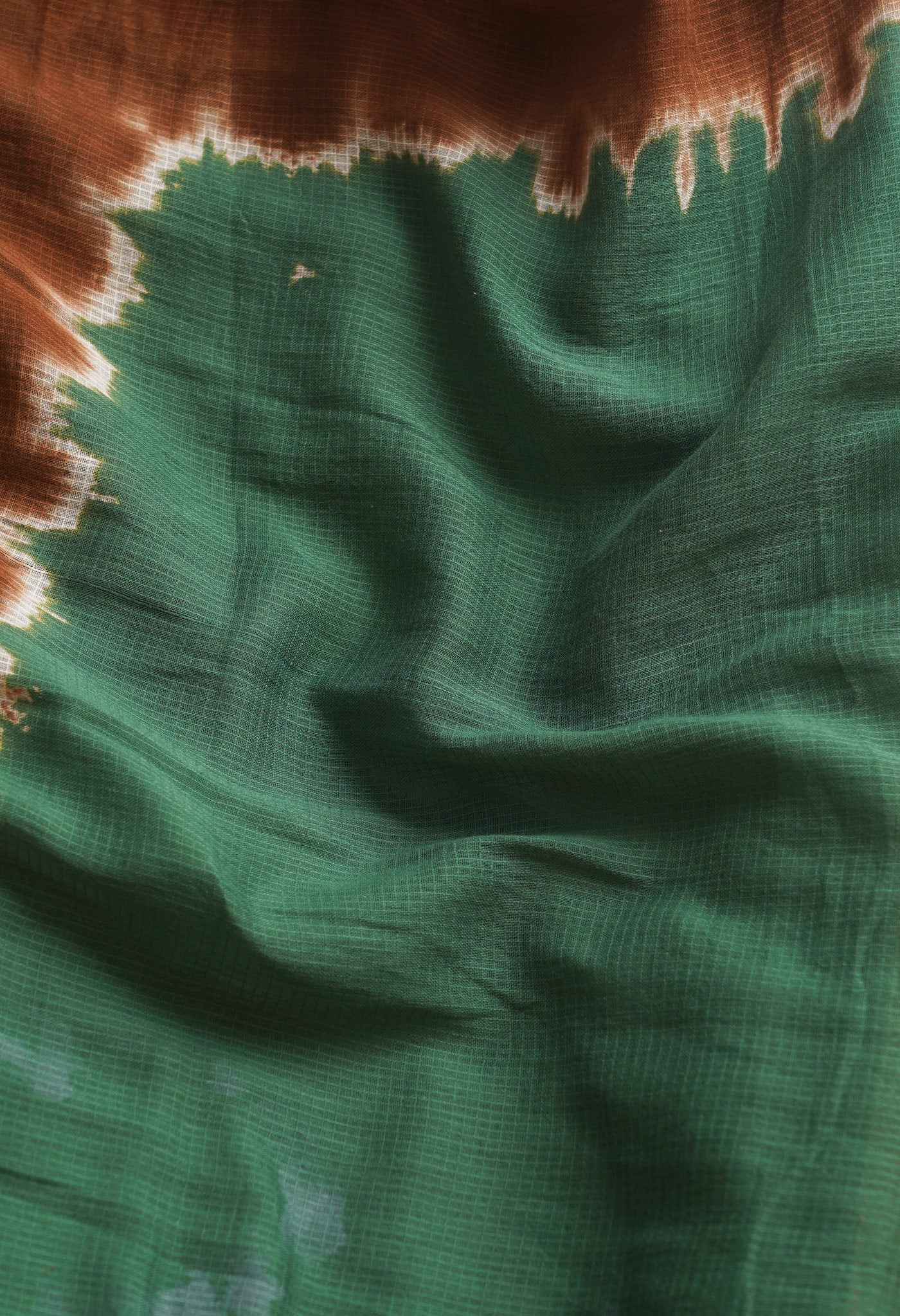 Green Pure Shibori Kota Cotton Saree-UNM66361
