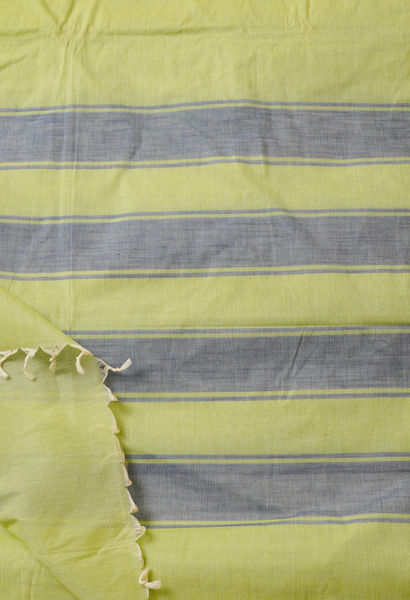 Green Pure Handloom Chettinad Cotton Saree-UNM66434