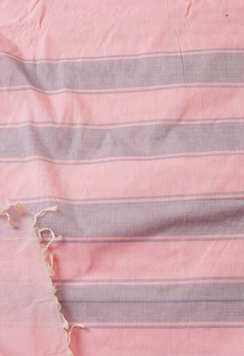 Pink Pure Handloom Chettinad Cotton Saree-UNM66435