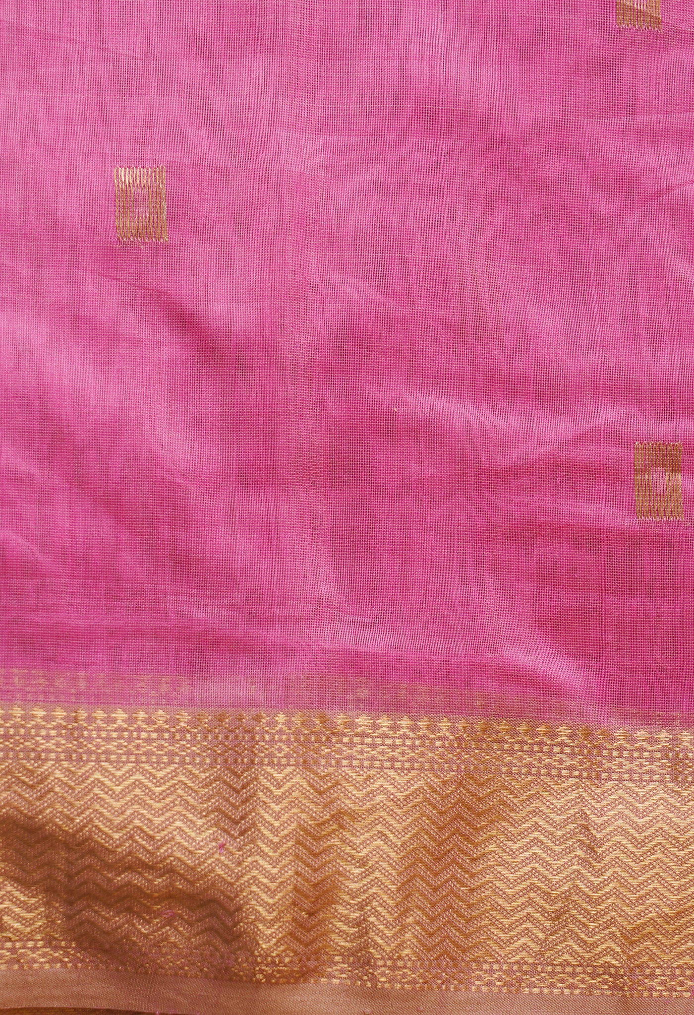 Pink  Chanderi Sico Saree-UNM66449