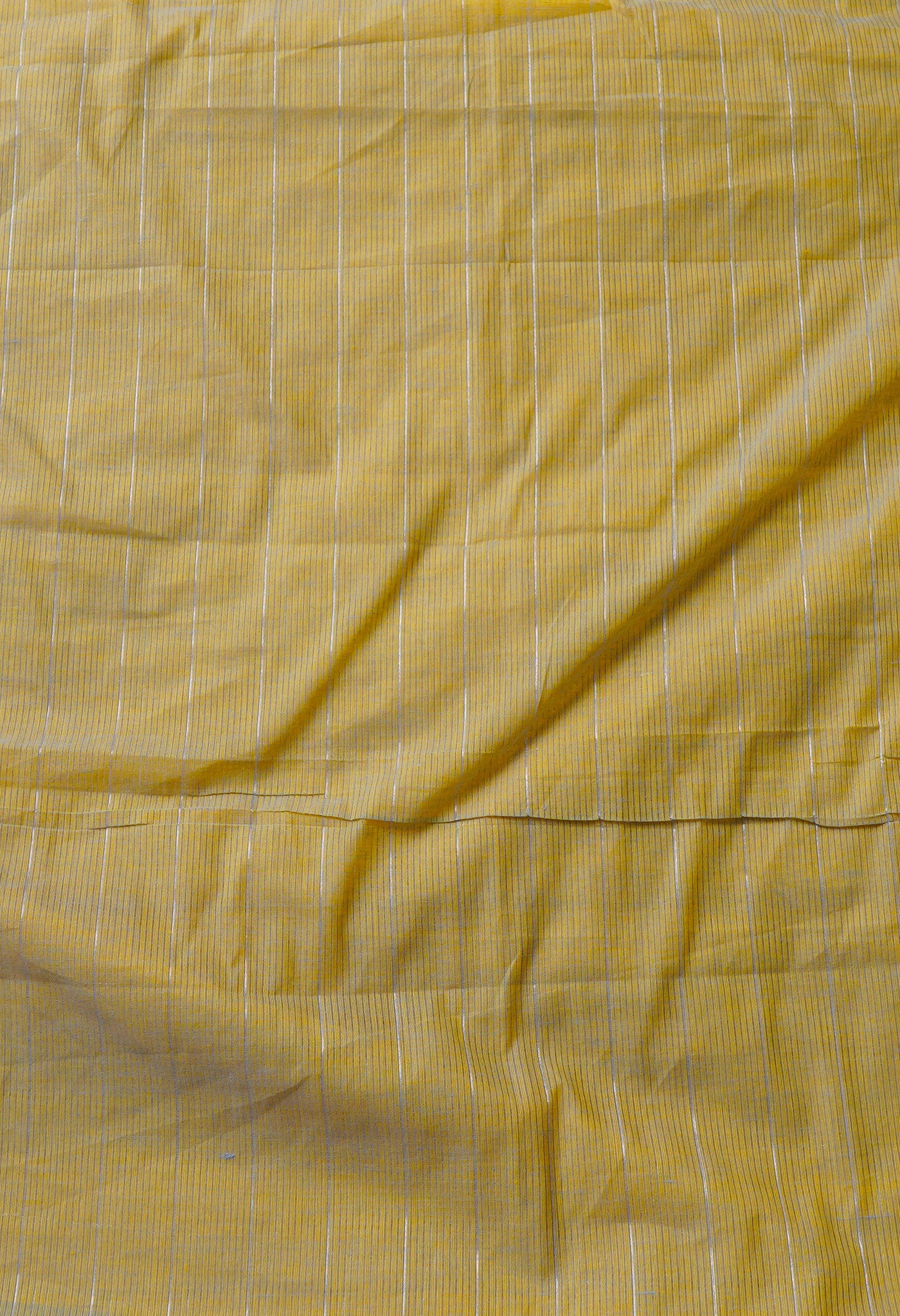 Yellow Pure Mangalgiri Cotton Saree-UNM66531