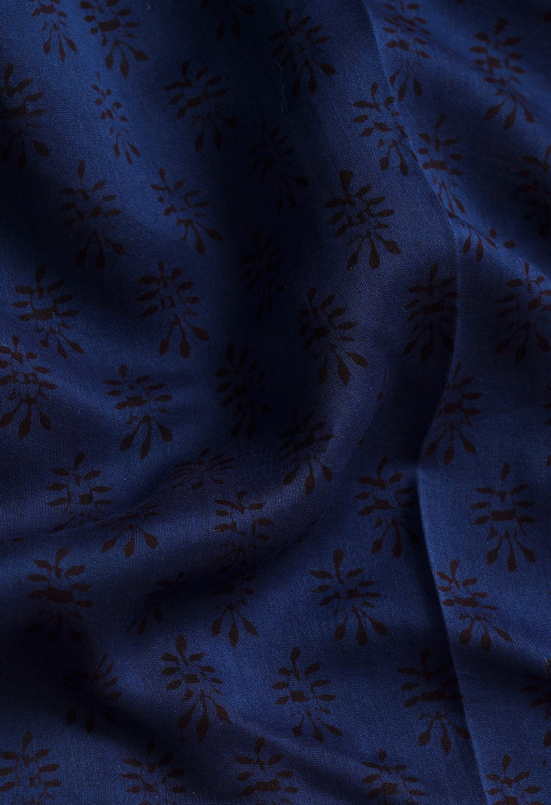 Blue Pure Chanderi Bagh Printed Cotton Saree-UNM66747