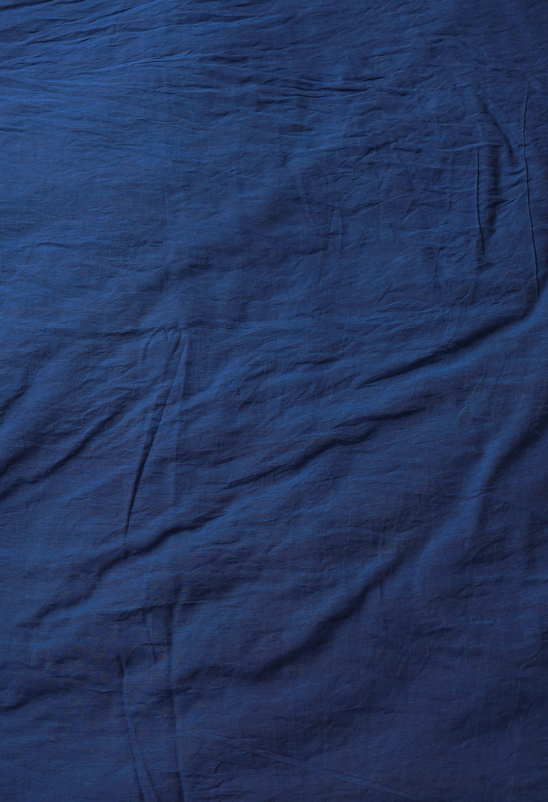 Maroon-Blue  Art Chanderi Bagh Printed Cotton Saree-UNM66783