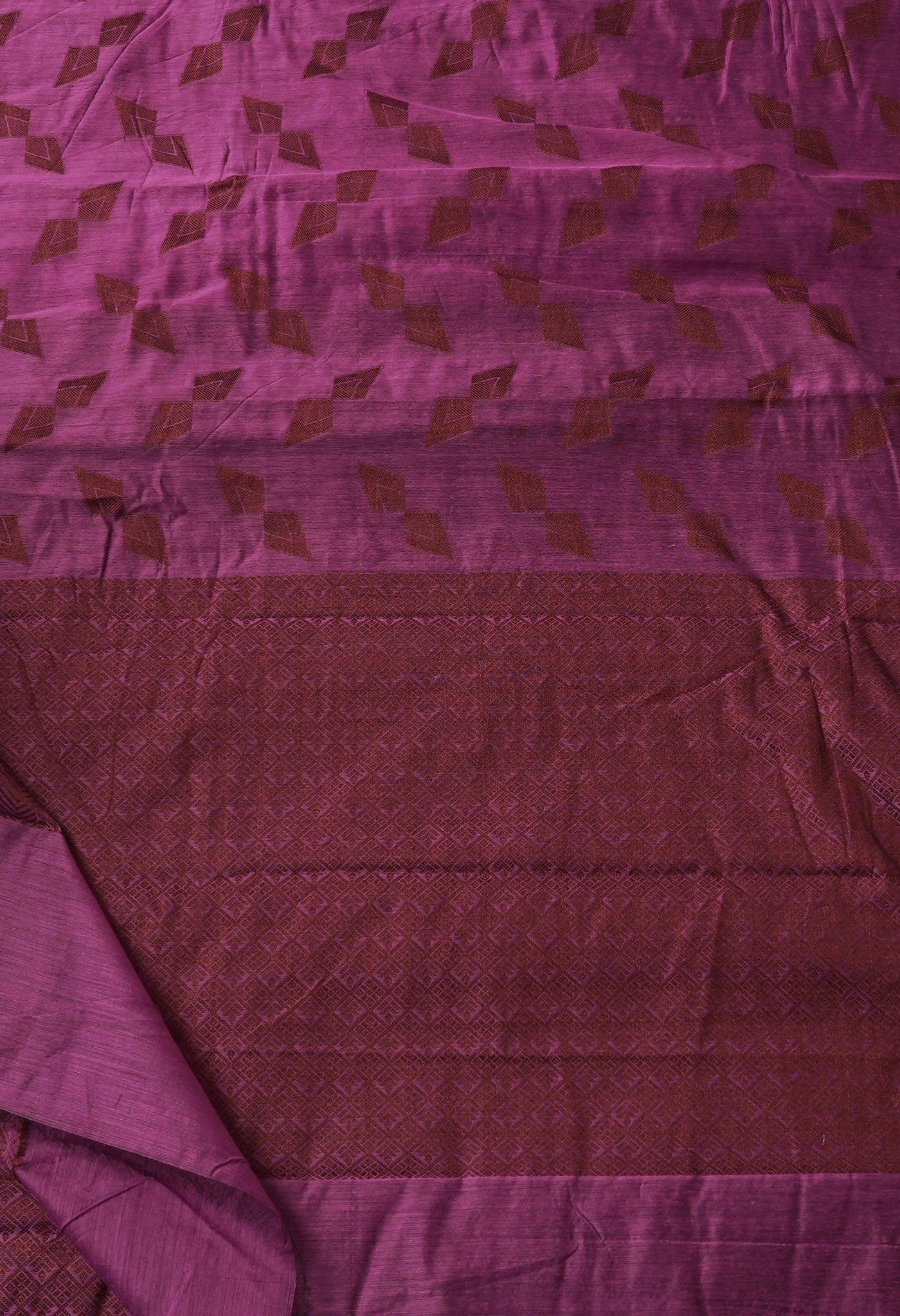 Purple  Chanderi Sico Saree-UNM67037