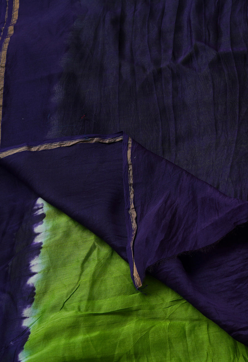 Green  Mangalgiri Soft Silk Saree-UNM69209