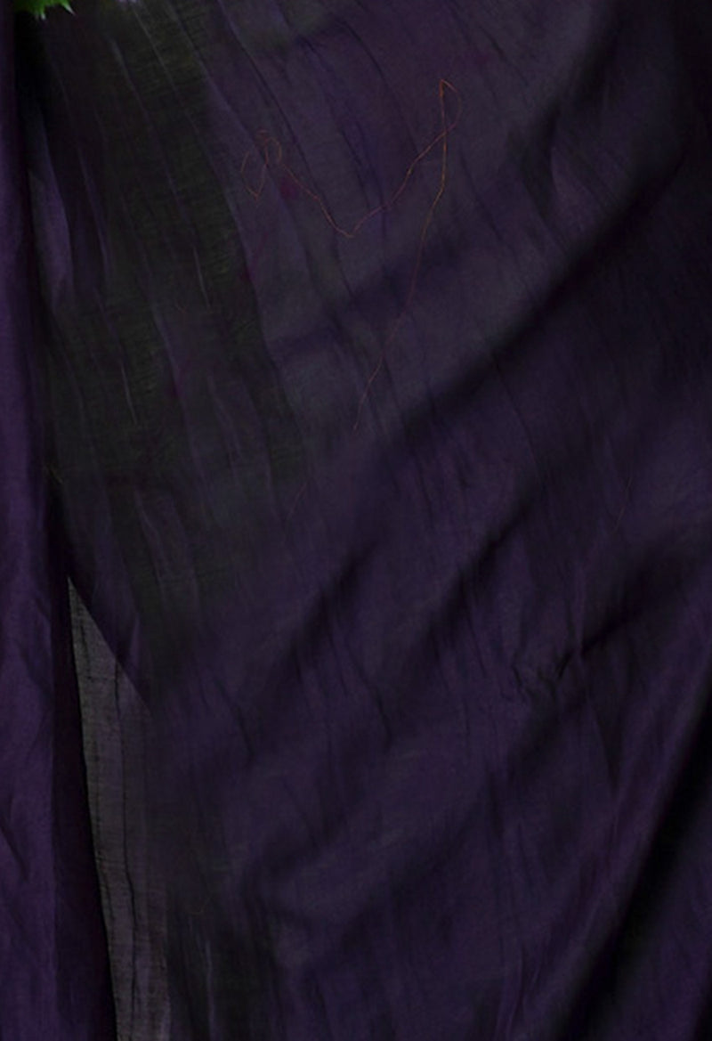 Green  Mangalgiri Soft Silk Saree-UNM69209