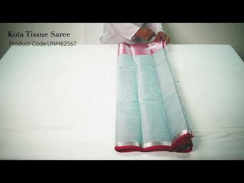 Blue  Kota Tissue Saree