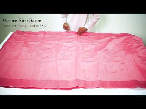 Pink  Mysore Sico Saree