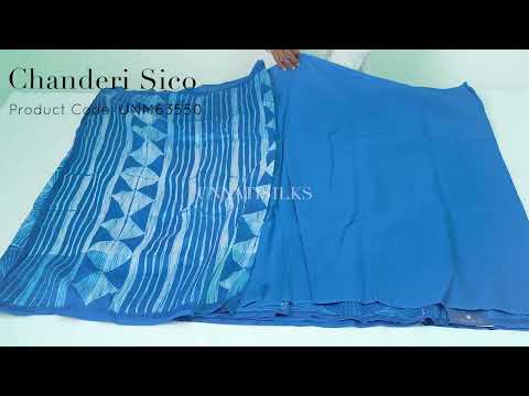 Blue  Rich Pen Shibori Chanderi Sico Saree-UNM63550