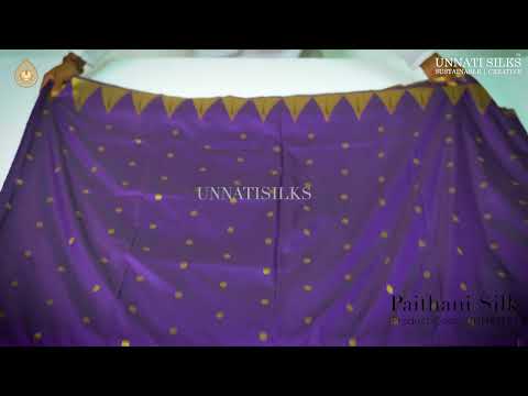 Violet  Paithani Silk Saree