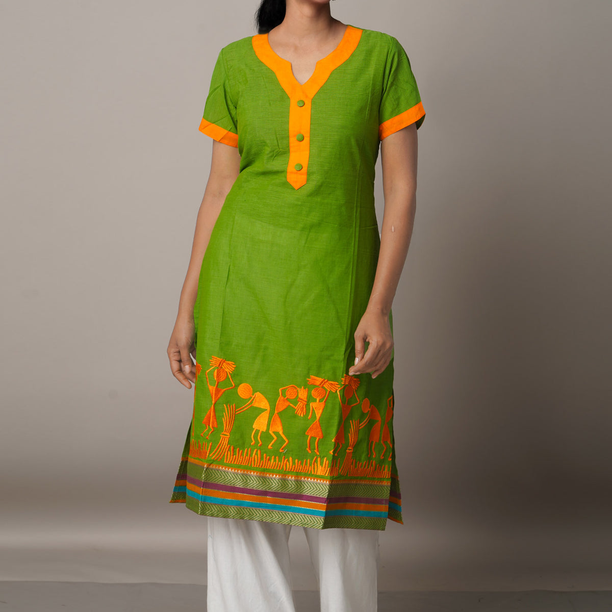 Online shopping for green Pure Mangalagiri cotton kurti Online shopping for green Pure Mangalagiri cotton kurti