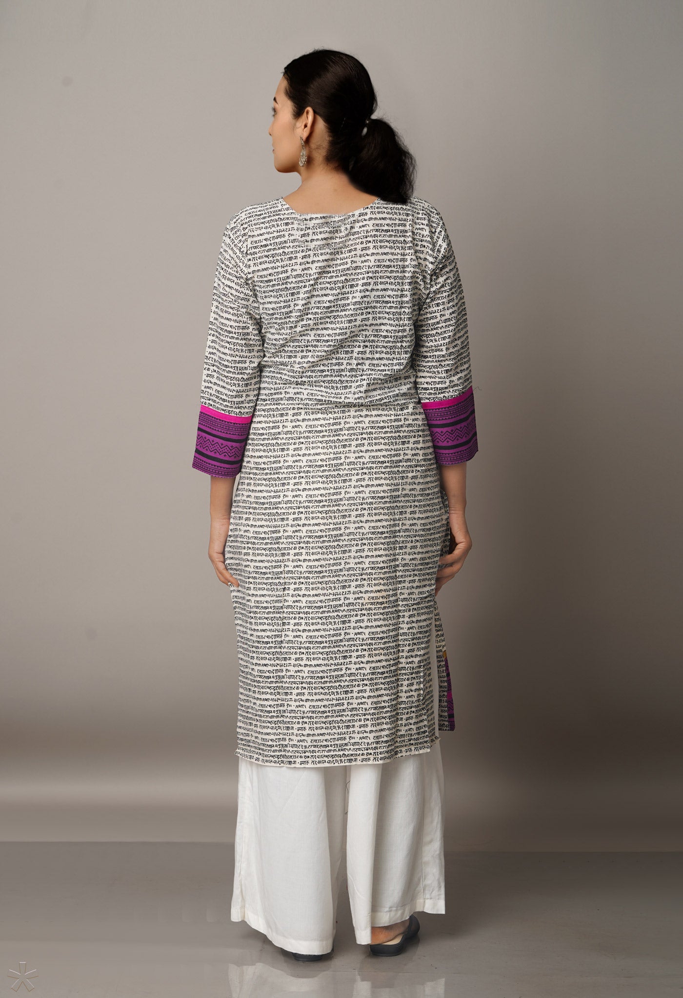 PKK433-Sloka Weaves white Rajasthani cotton kurta