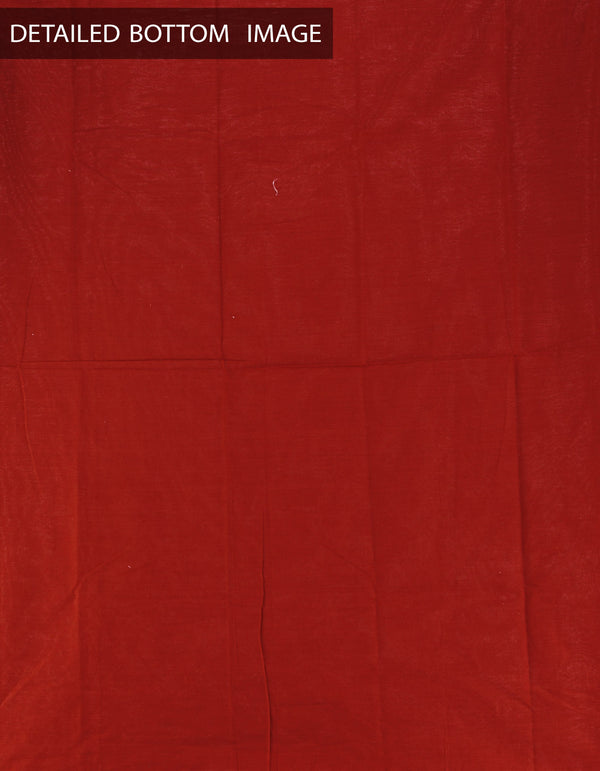 "Online Shopping for Unstitched Cream-Red Pure Handloom Pochampally Mangalagiri Cotton Salwar Kameez with Tie-dye Ikat  from Andhra pradesh at Unnatisilks.com, India "