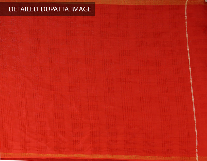 Online Shopping for Unstitched Green-Red Pure Rajasthani Cotton Salwar Kameez with  from  at Unnatisilks.com, India 