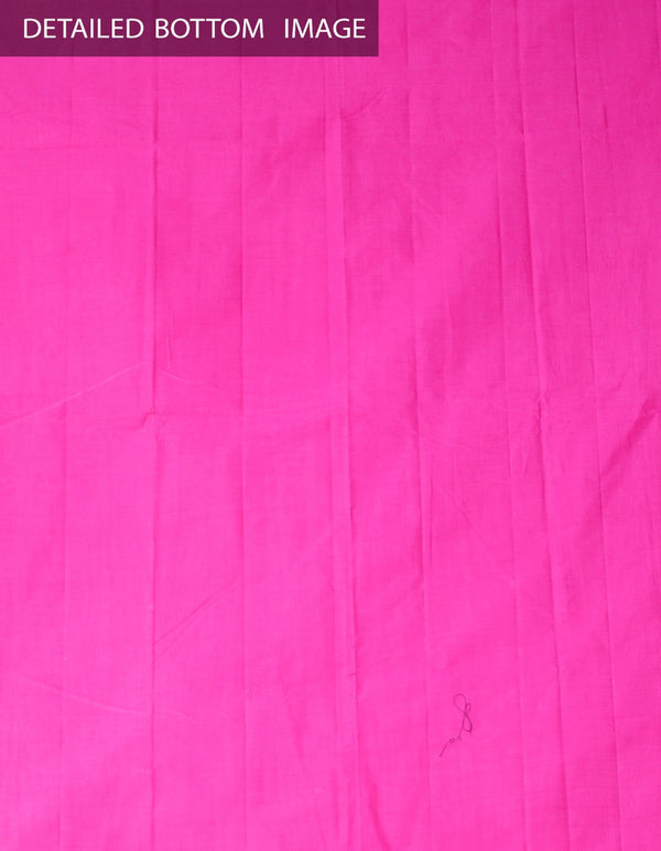 Online Shopping for Unstitched White-Pink Pure Kanchi Cotton Salwar Kameez with  Weaving from Tamilnadu at Unnatisilks.comIndia
