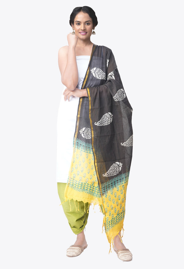 Online Shopping for Unstitched White-Green Pure Kanchi Cotton Salwar Kameez with  Weaving from Tamilnadu at Unnatisilks.comIndia
