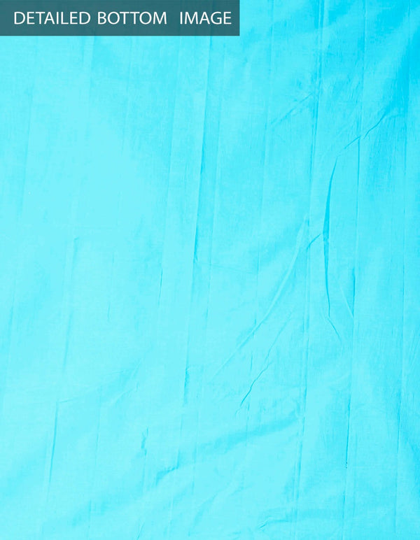 Online Shopping for Unstitched White-Blue Pure Kanchi Cotton Salwar Kameez with  Weaving from Tamilnadu at Unnatisilks.comIndia
