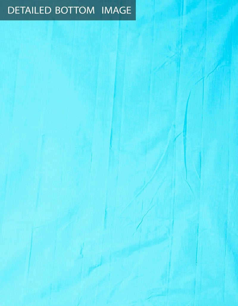 Online Shopping for Unstitched White-Blue Pure Kanchi Cotton Salwar Kameez with  Weaving from Tamilnadu at Unnatisilks.comIndia
