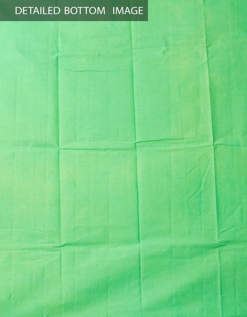 Online Shopping for Unstitched White-Green Pure Chettinad Cotton Salwar Kameez with Weaving from Tamil nadu at Unnatisilks.comIndia

