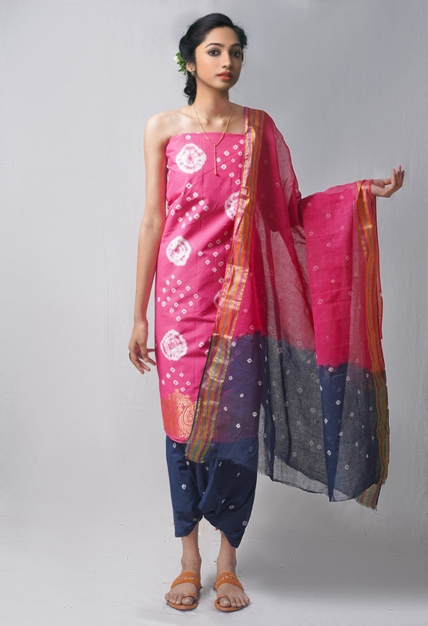 Online Shopping for Unstitched Red-Green Unstitched Cerise-Teal Pure Bandhani Cotton Salwar Kameez –PR8797 –PR8Unstitched Cerise-Teal Pure Bandhani Cotton Salwar Kameez –PR8797 with Tie and Dye Bandhani. from Rajastan at Unnatisilks.com India
C