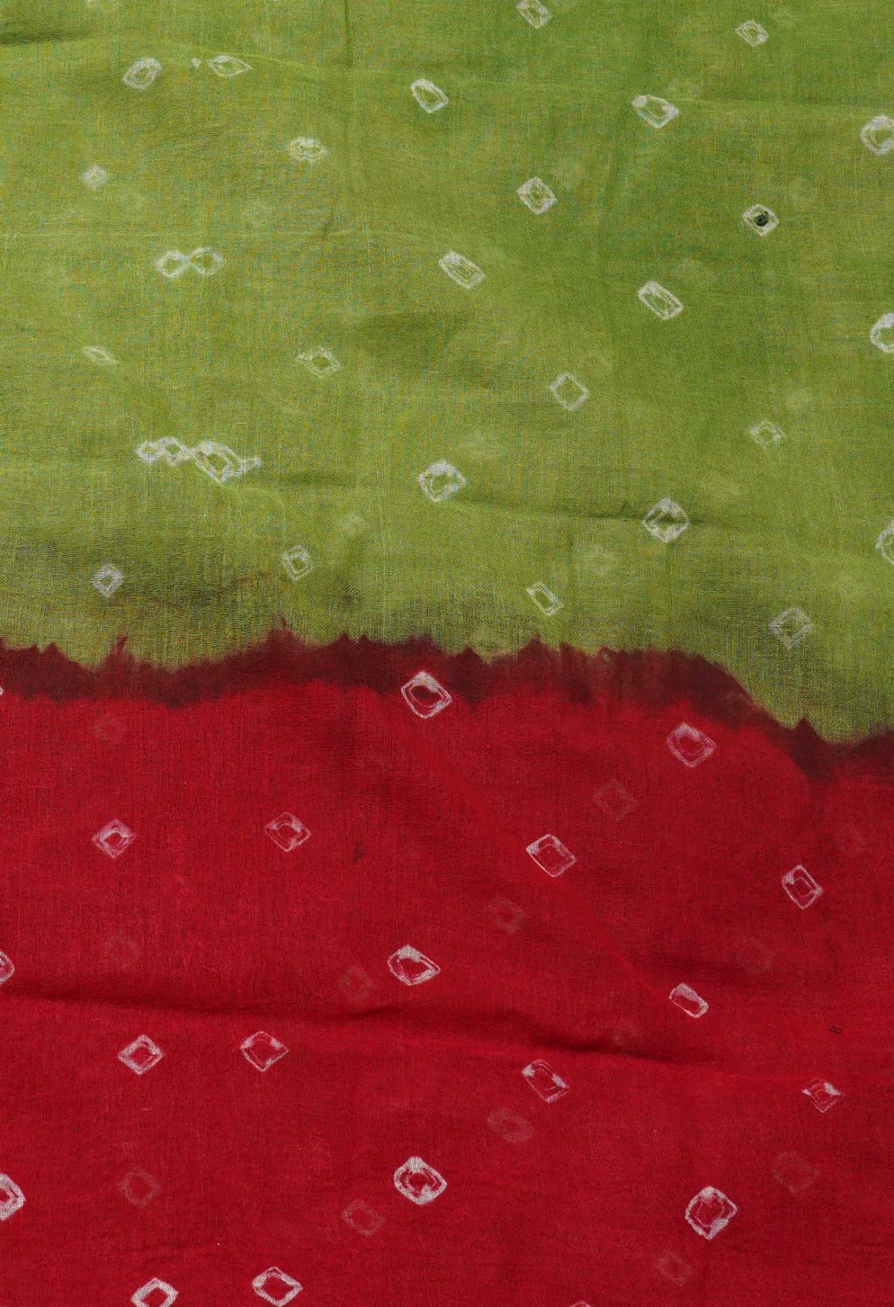 Online Shopping for Unstitched Red-Green Pure Bandhani Cotton Salwar Kameez –PR8829 with Tie and Dye Bandhani. from Rajastan at Unnatisilks.com India
