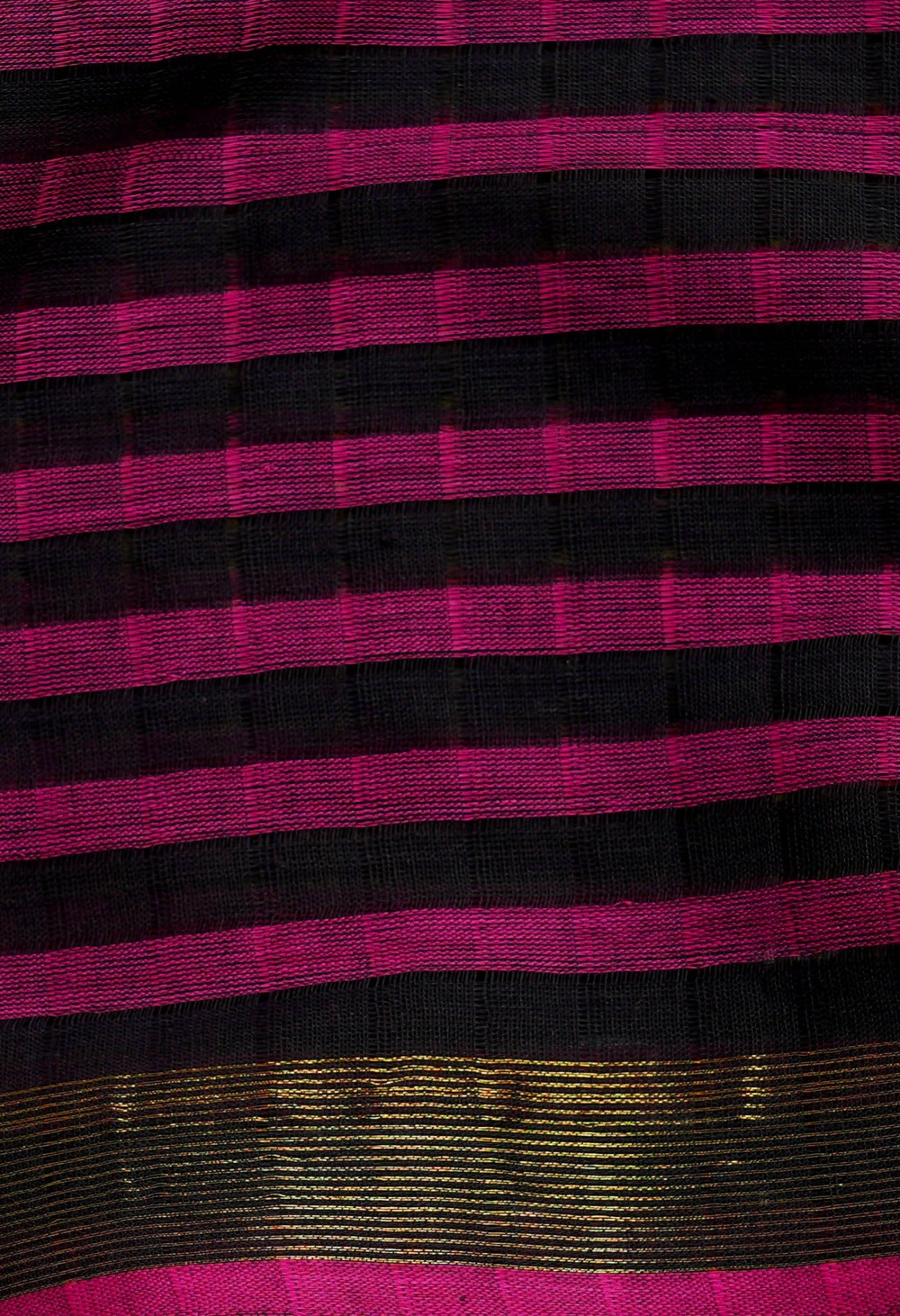 Black-Purple Pure Mangalagiri Cotton Dupatta-UDS1047