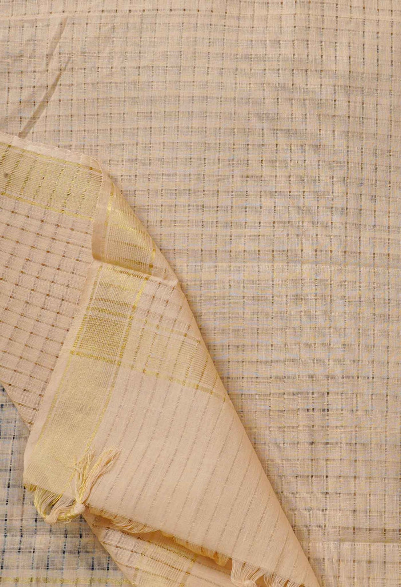 Online Shopping for Brown Pure Mangalagiri Cotton Dupatta with Weaving from Andhra Pradesh at Unnatisilks.com India