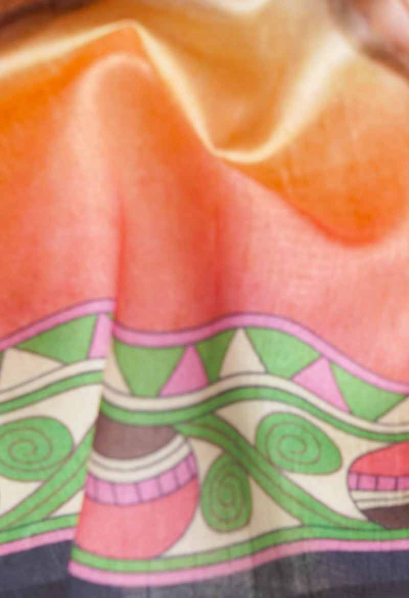 Online Shopping for Multicolor Digital Printed Art Silk Dupatta with Digital Prints from Rajasthan at Unnatisilks.comIndia