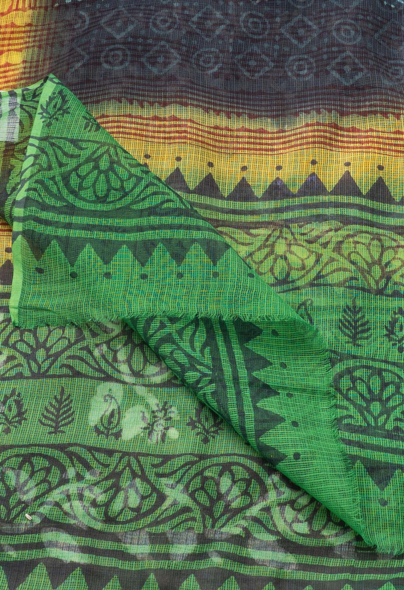 Online Shopping for Black Hand Block Printed Kota Cotton Dupatta  with Hand Block Prints from Andhra Pradesh at Unnatisilks.comIndia
