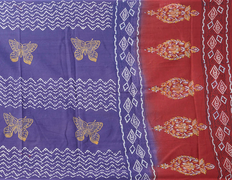 Online Shopping for Blue Mulmul Cotton Dupatta with Hand Block Prints with Hand Block Prints from Madhya Pradesh at Unnatisilks.comIndia
