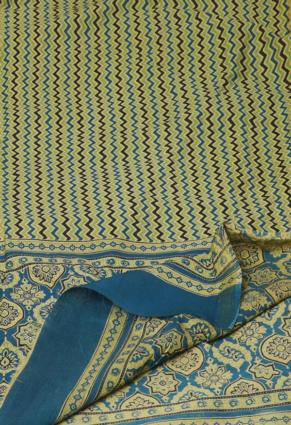 Multi Pure Ajrakh Mulmul Cotton Dupatta-UDS4170