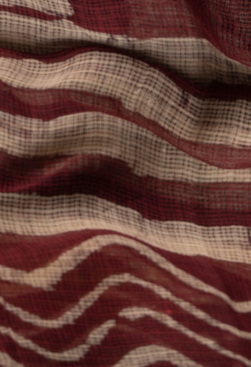 Maroon Pure Kota Silk Dupatta-UDS615