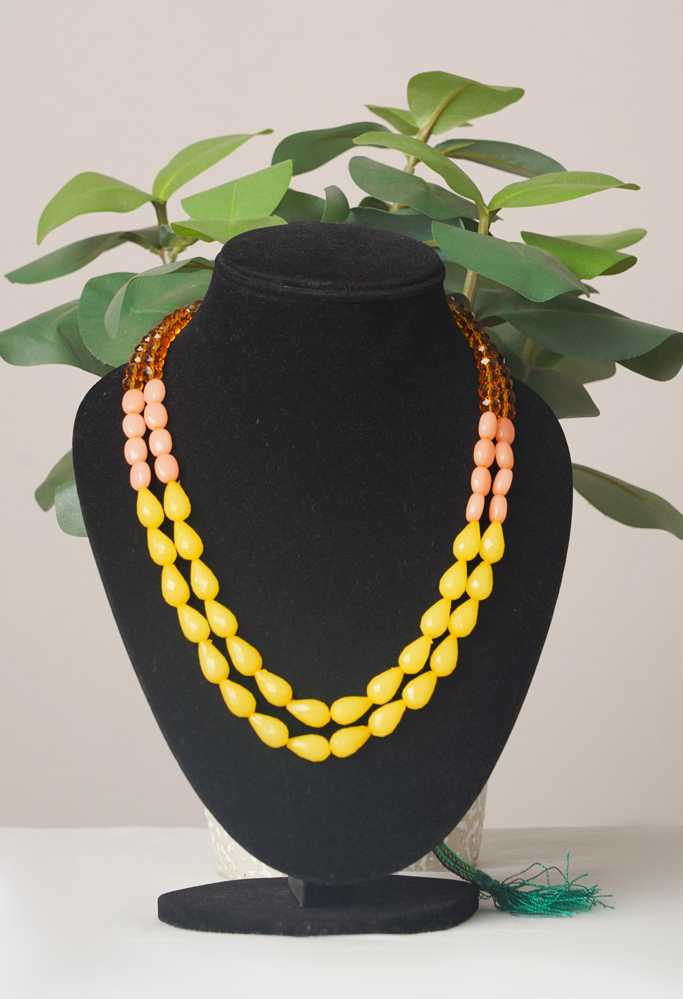 Multi Amravati Beads Necklace- UJ454