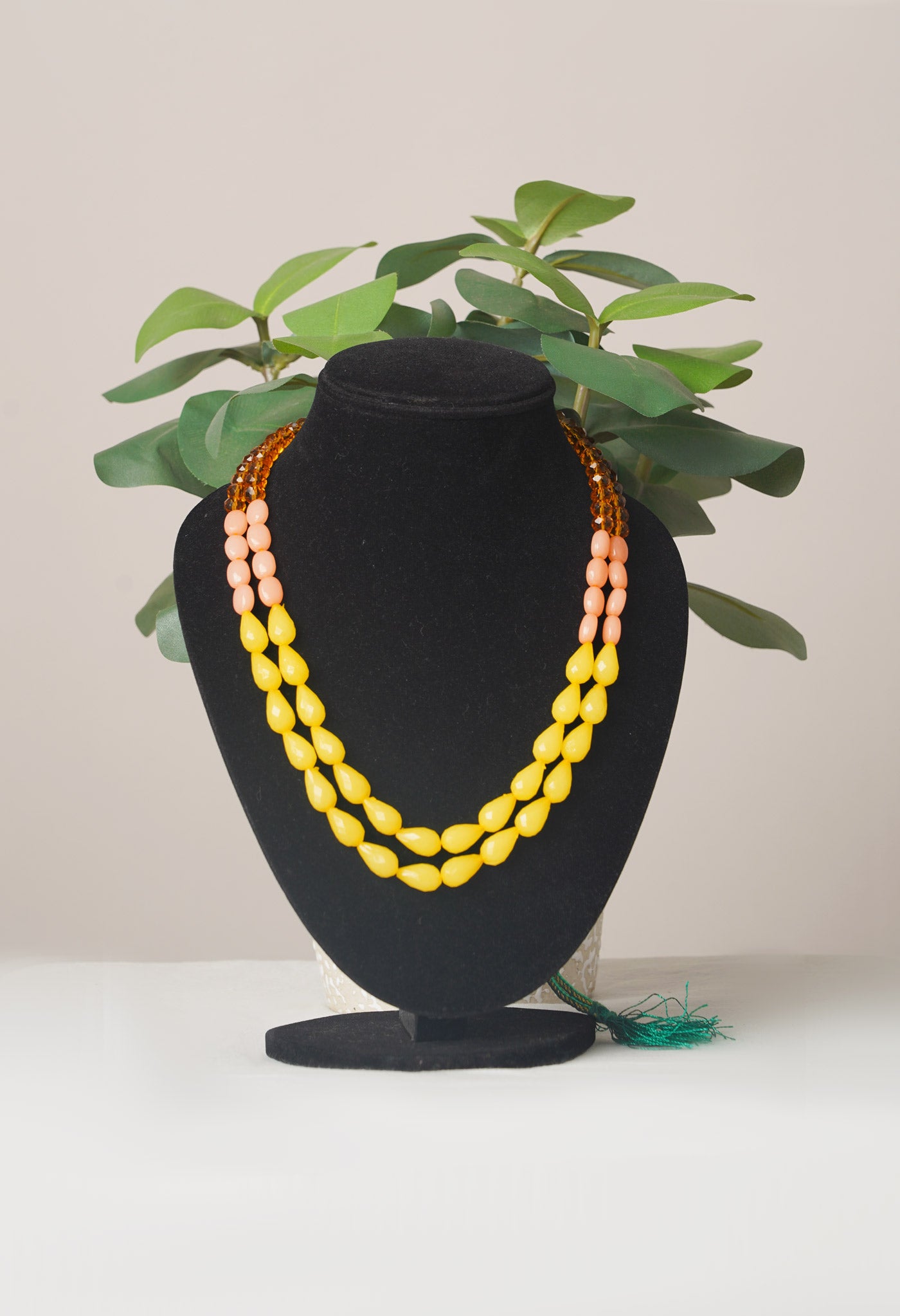 Multi Amravati Beads Necklace- UJ454