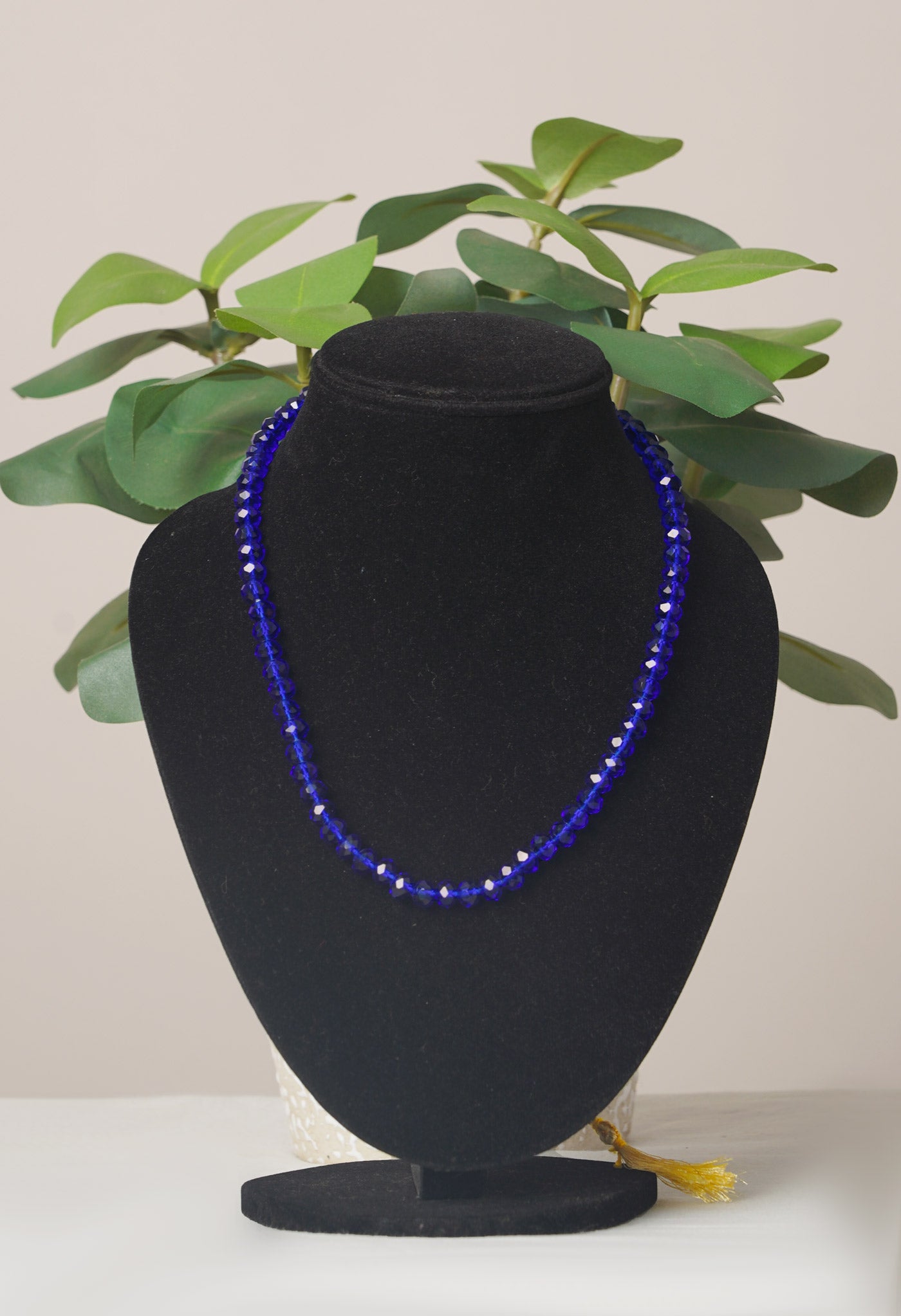 Blue Amravati Crystal Necklace- UJ459