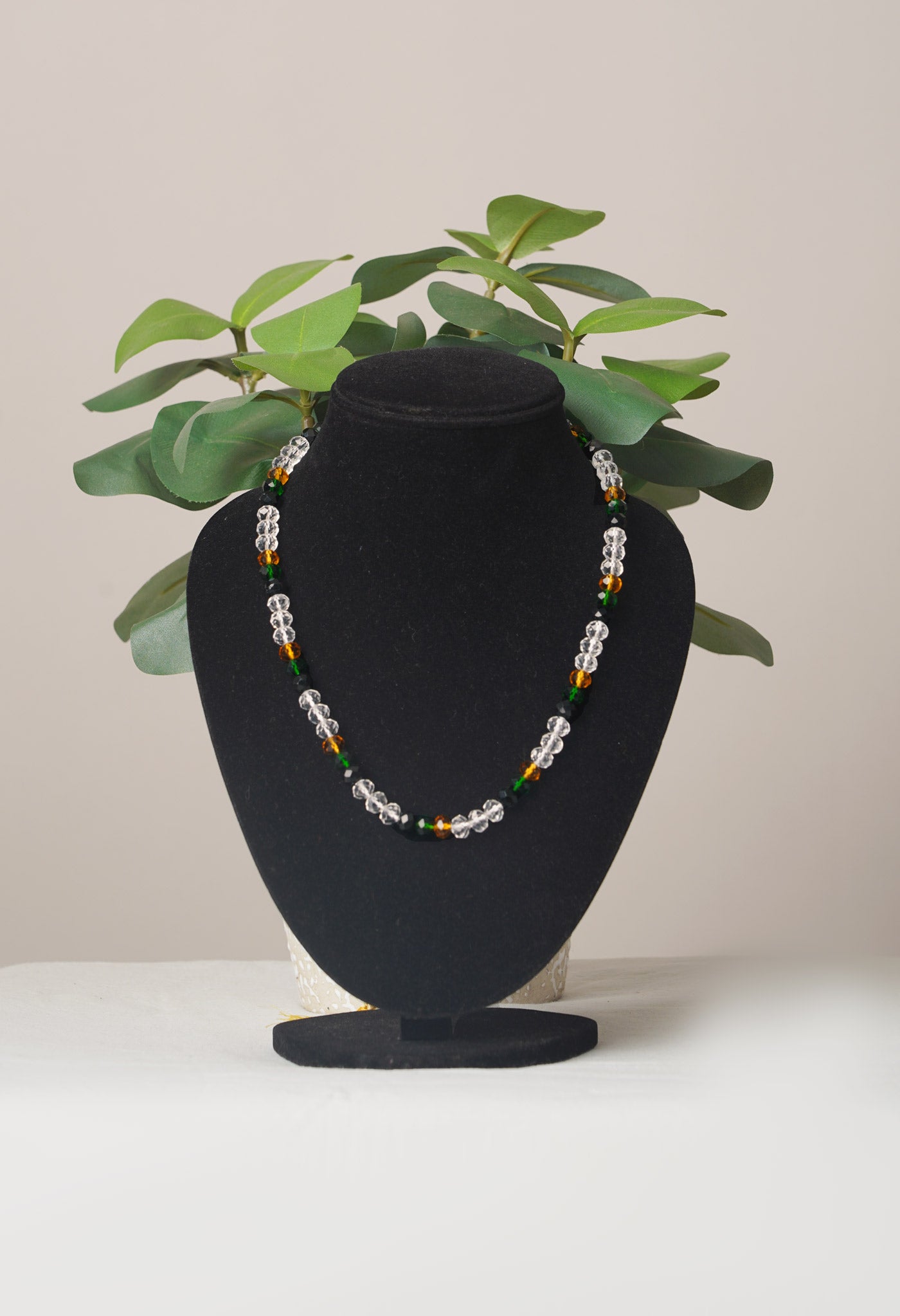 Multi Amravati Crystal Necklace- UJ461