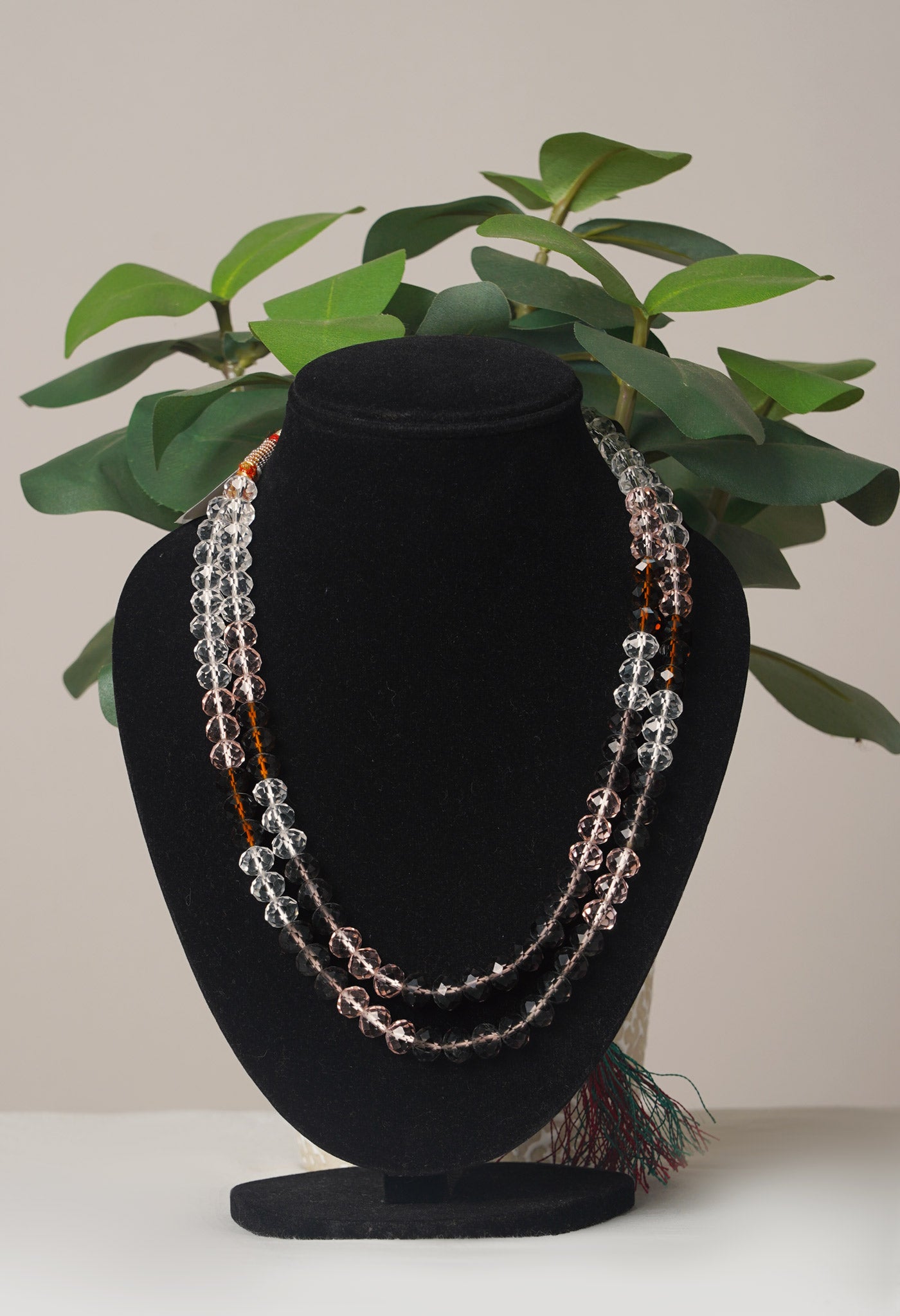 Multi Amravati Crystal Necklace- UJ462