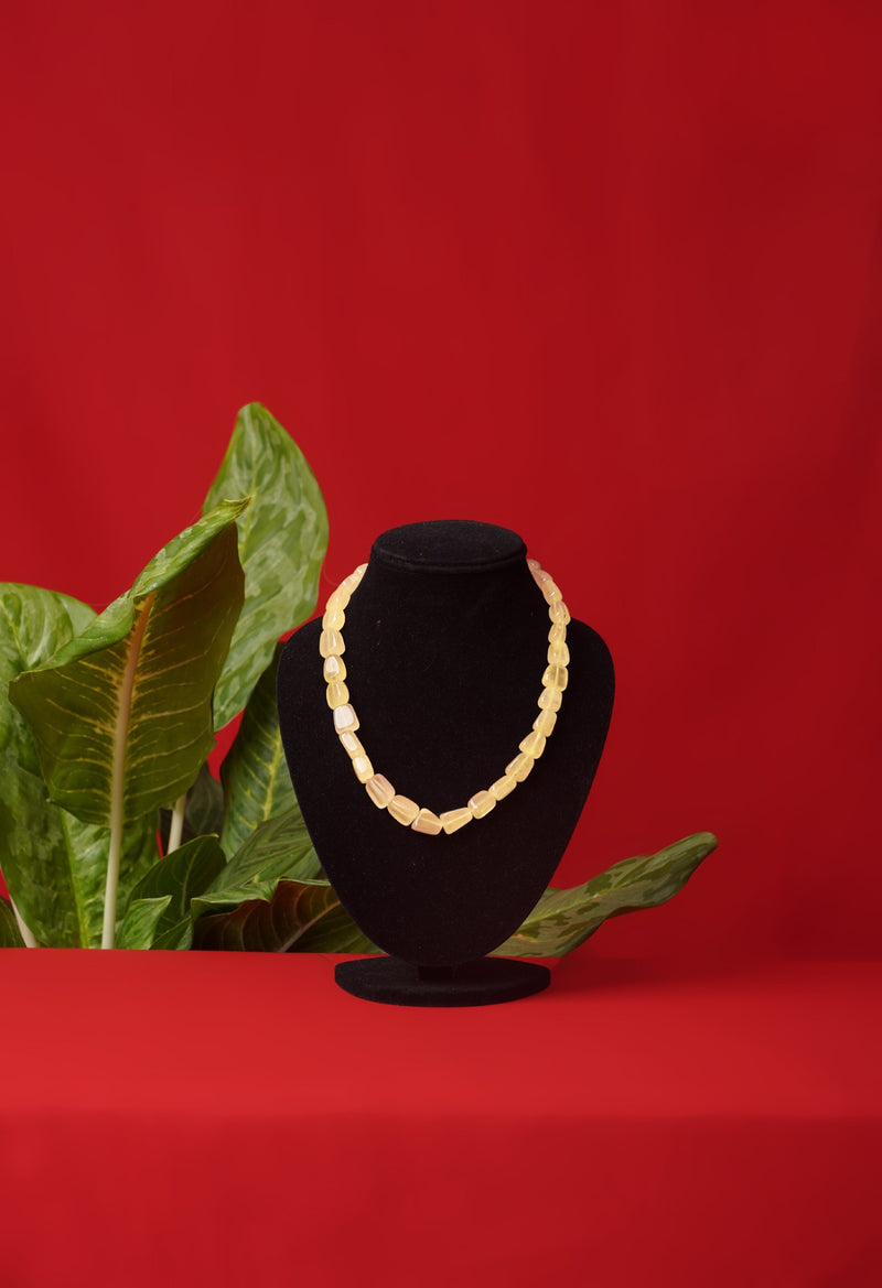 Online Shopping for Yellow Amravati Sea Beads Necklace   from Rajasthan at Unnatisilks.comIndia
