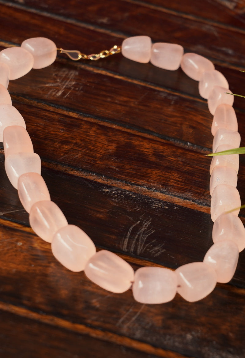 Online Shopping for Peach Amravati Sea Beads Necklace    from Rajasthan at Unnatisilks.comIndia
