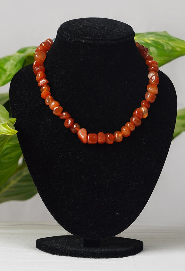 Red Amravati Ocean Beads Necklace