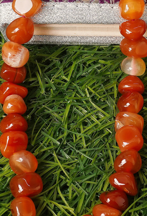 Red Amravati Ocean Beads Necklace
