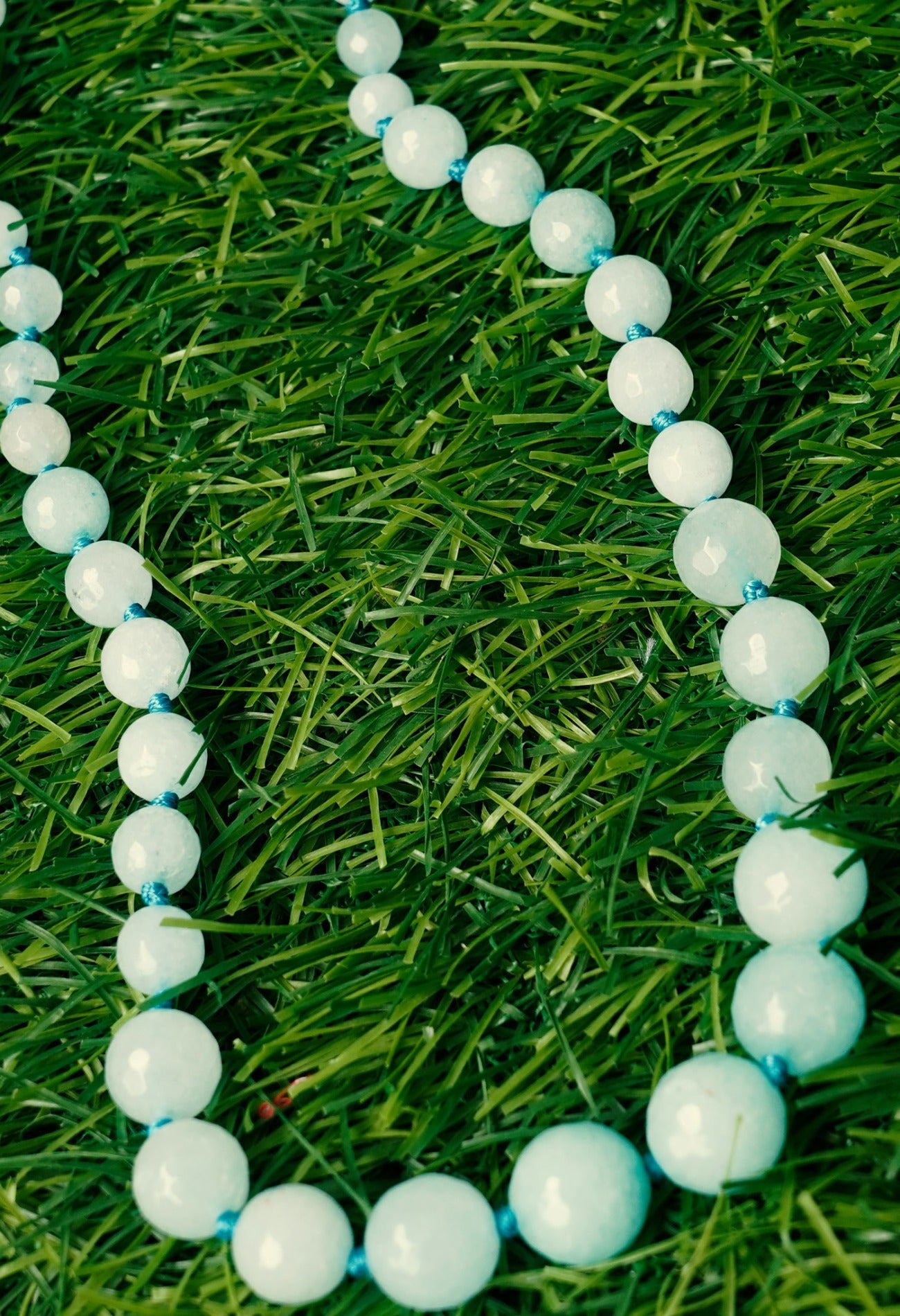 Blue Amravati Ocean Beads Necklace-UJ115