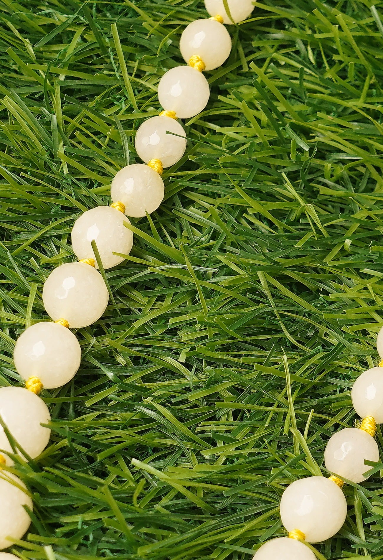 Yellow Amravati Ocean Beads Necklace-UJ117