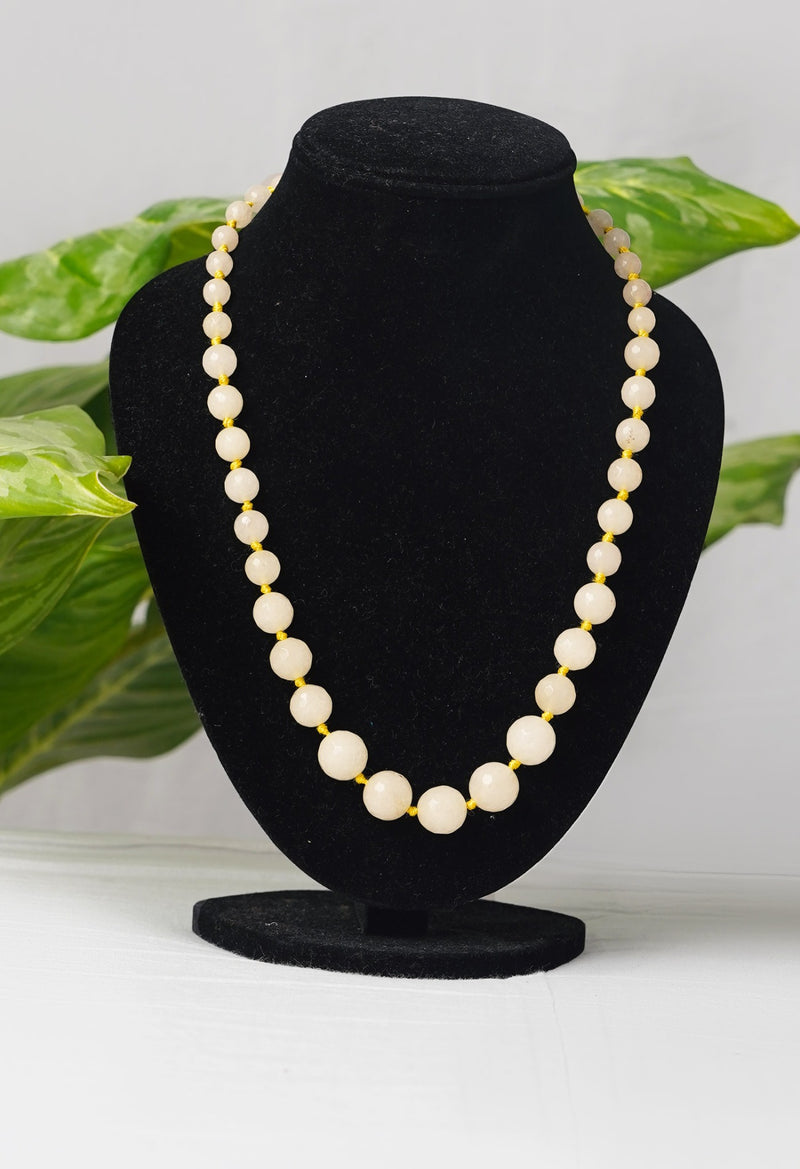 Yellow Amravati Ocean Beads Necklace-UJ117