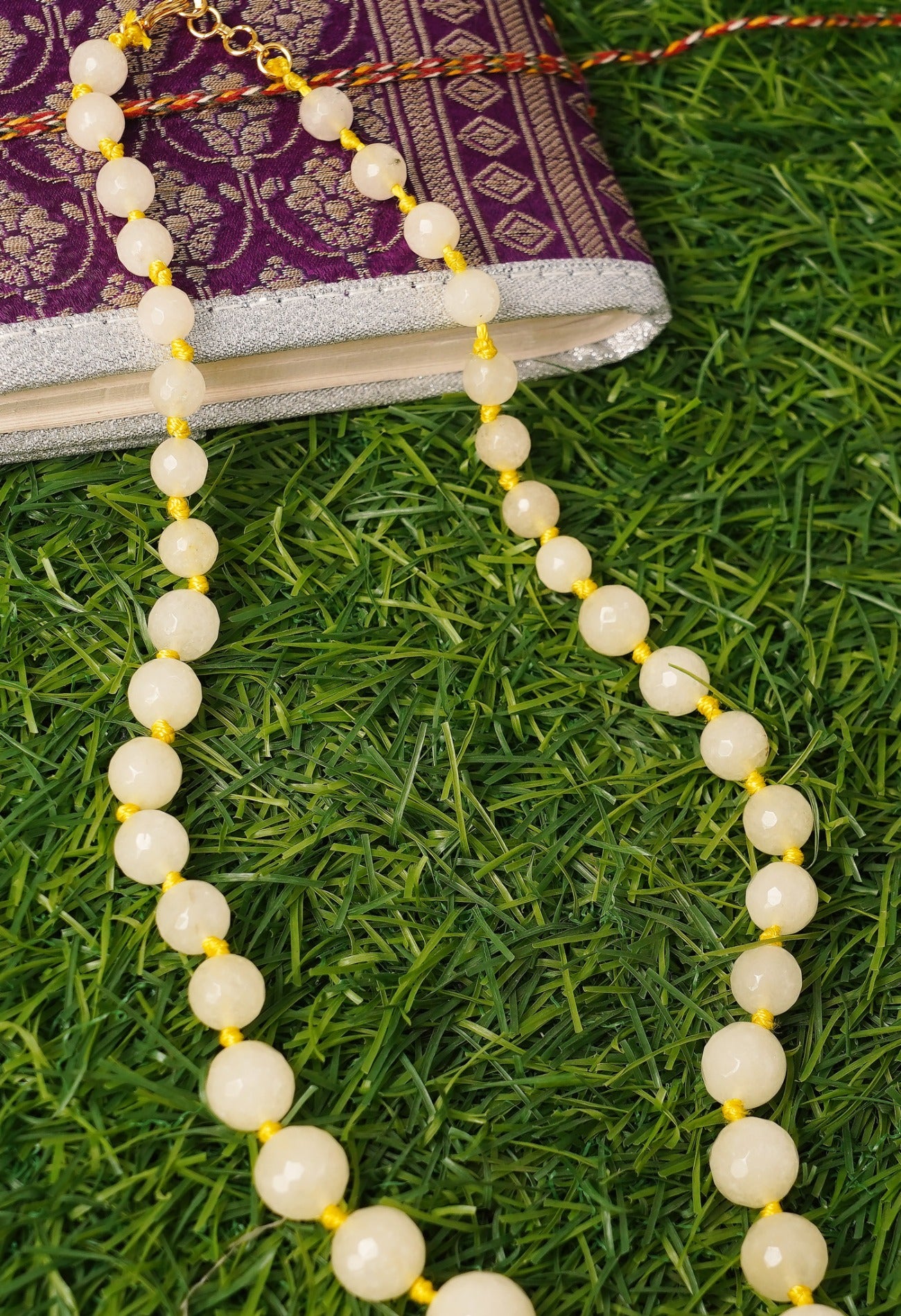Online Shopping for Yellow Amravati Ocean Beads Necklace   from Andhra Pradesh at Unnatisilks.comIndia

